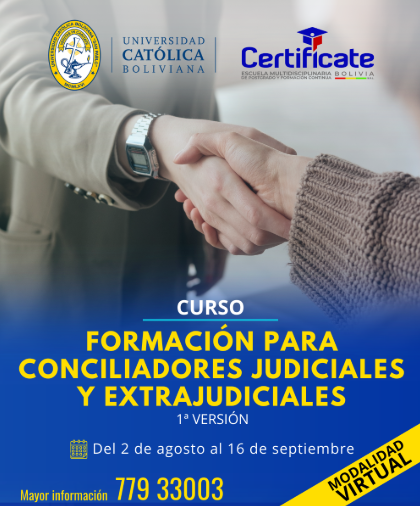 FORMACION PARA CONCILIADORES JUDICIALES Y EXTRAJUDICIALES
